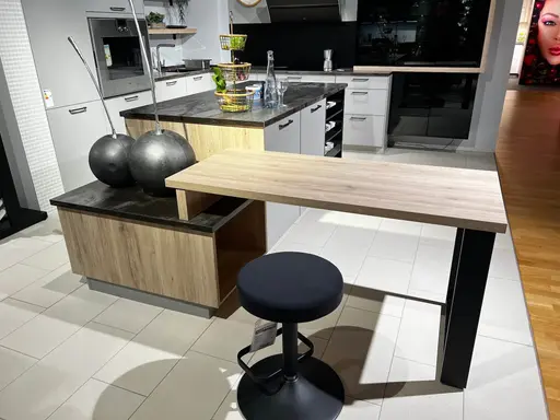Nobilia Touch Inselküche Steingrau